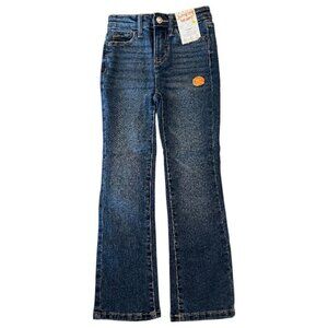 Jumping Beans Girls Mid-Rise Bootcut Jeans Size: 6 Slim Color: Dark Wash NWT